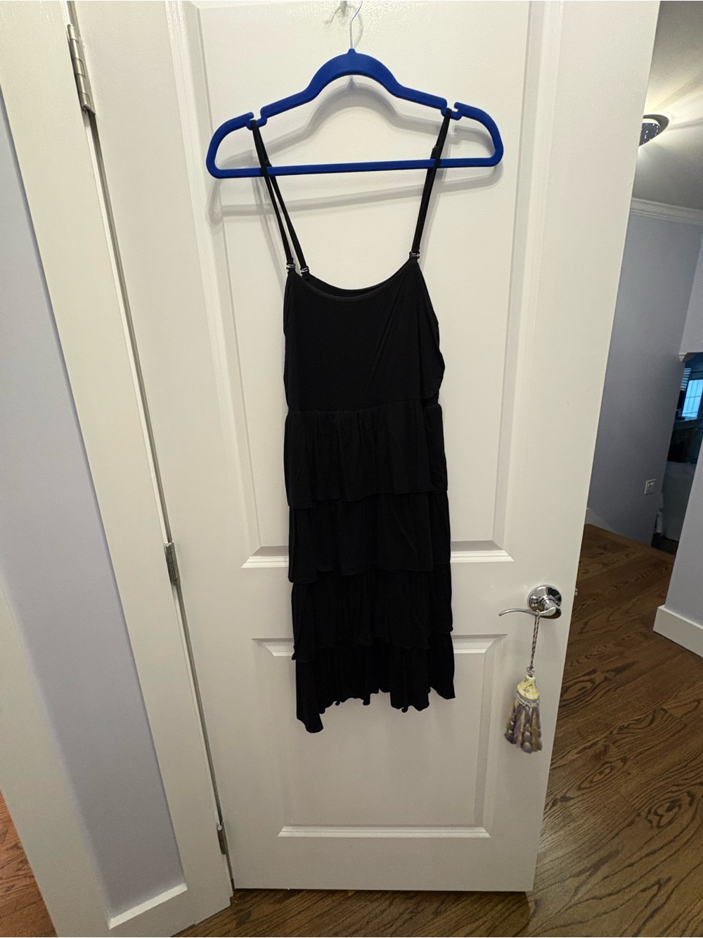 INC International Concepts Black Spaghetti Strap Dress